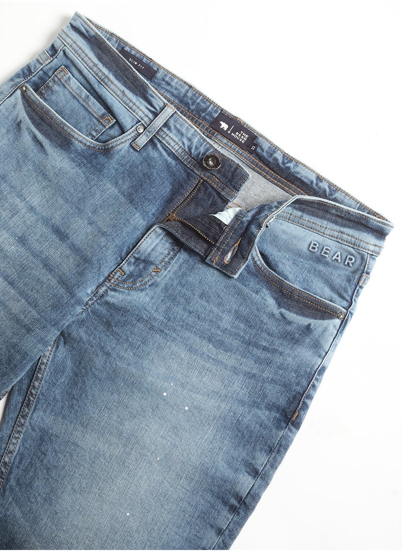 THE BEAR HOUSE Men’s Jeans Lightweighted & Comfortable, Perfect for Casual Wear, Ideal for Everyday & Summer Wear | Size-28 - 38| (Braq)  - Image 2