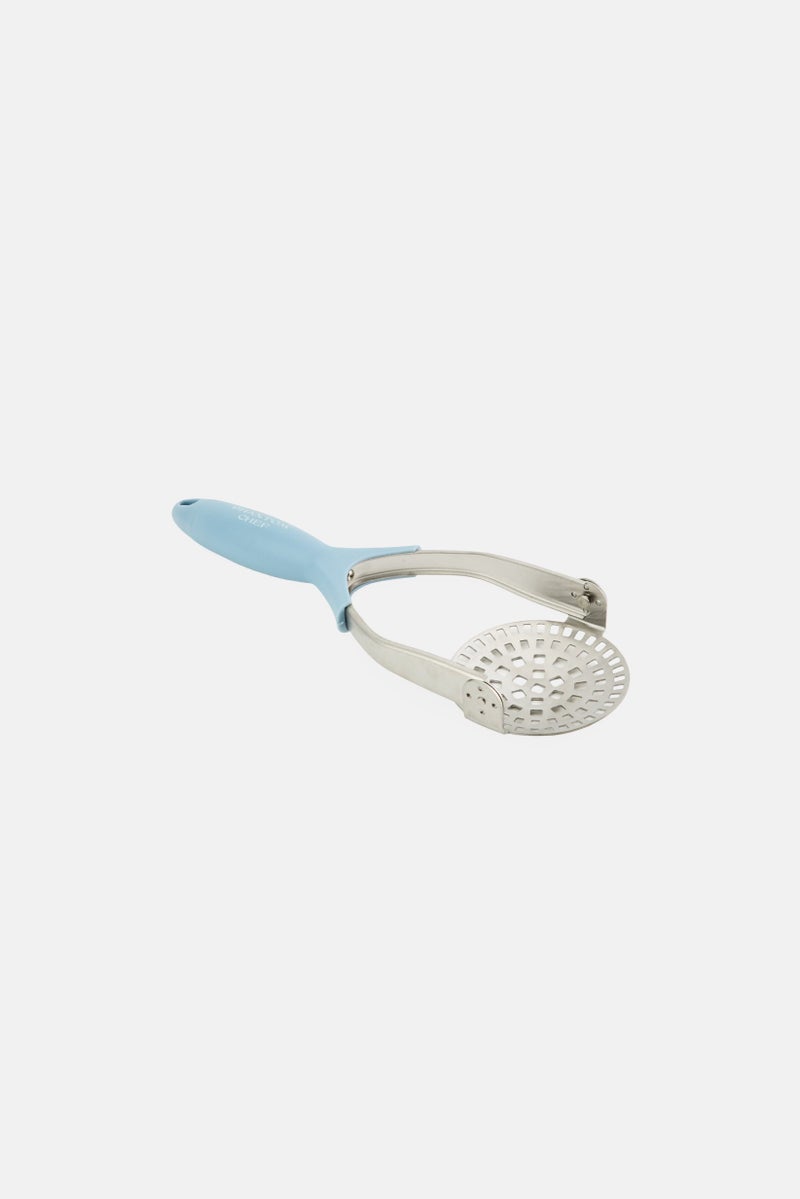 Phantom Chef Stainless Steel Potato Masher, Slate Blue - Image 2
