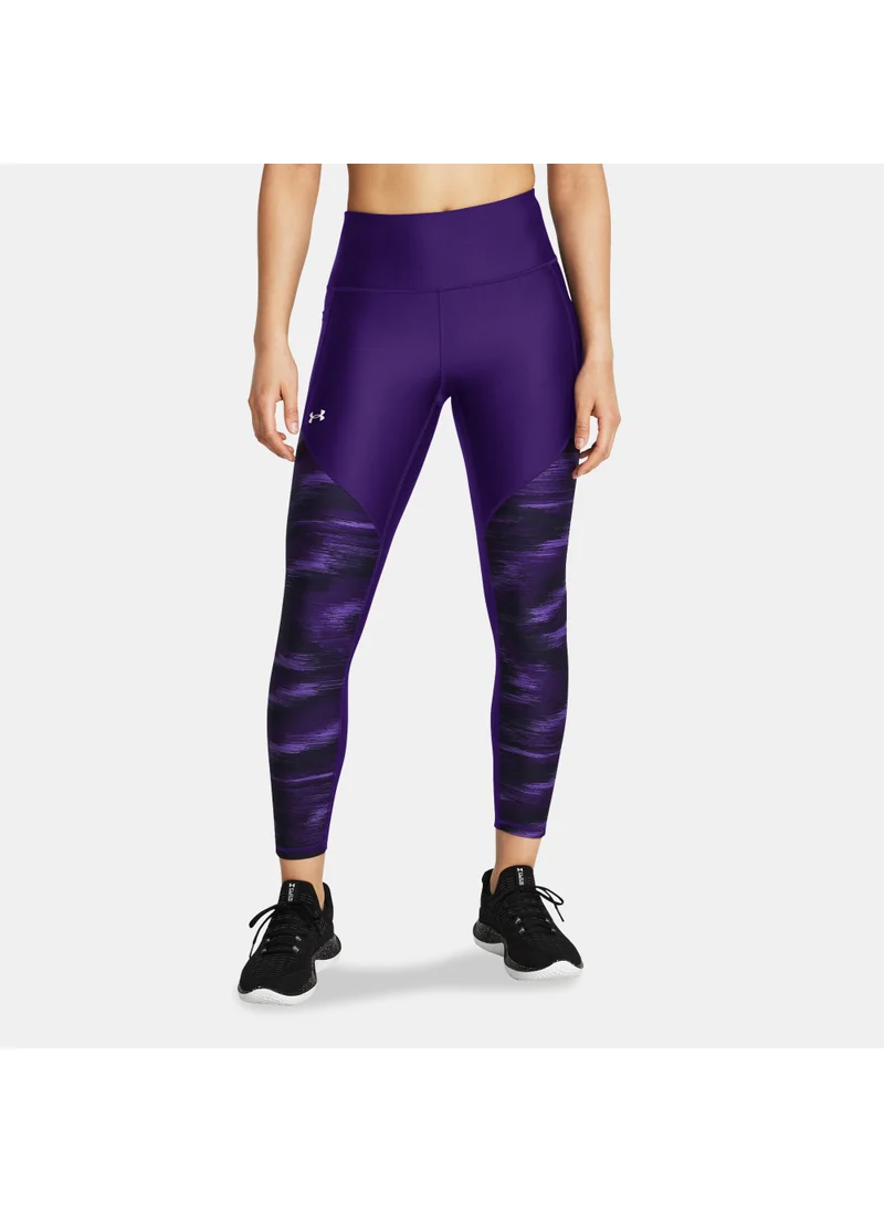 UNDER ARMOUR Women's UA Tech Printed Panel Ankle Leggings