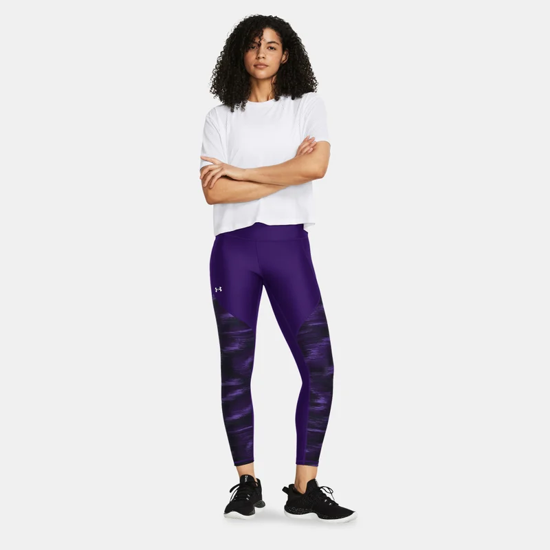 UNDER ARMOUR Women's UA Tech Printed Panel Ankle Leggings
