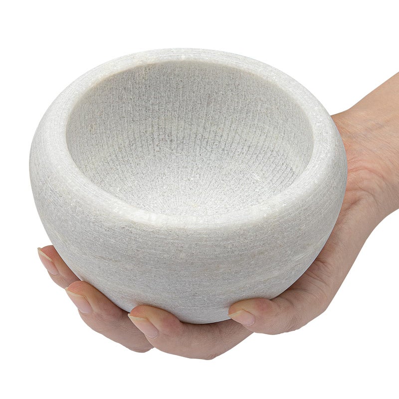 CHARMMAN Shaving Soap & Cream Bowl for Men, Natural White Marble Stone, Heat Preservation, Easier to Whip Up a Fantastic Foam with Interior Micro-ridges, Art of Shave Lather bowl â€¦ - Image 1