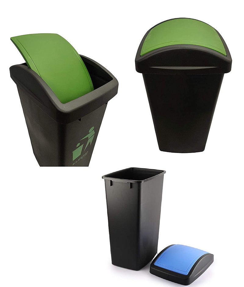 Kleeno Cello Kleeno Plastic SwingLid Garbage Dustbin 48 Ltr GreyBlack - Image 3