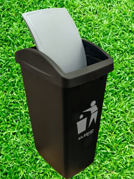 Kleeno Cello Kleeno Plastic SwingLid Garbage Dustbin 48 Ltr GreyBlack - Image 4