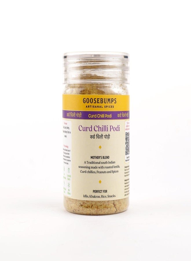 Goosebumps Curd Chilli Podi | Idli Dosa Chutney powder | 100% Natural Ingredients (200 GMS) - Image 1