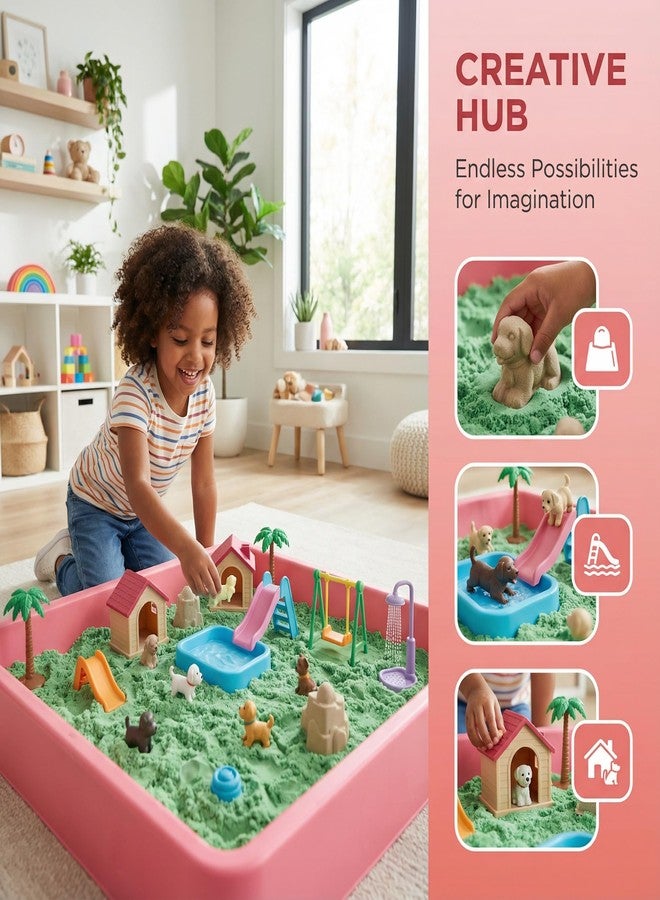 bubwepo Creative Sandbox for Kids - 2nd Generation Upgrade with 3D Scenes, Thematic Play & Interactive Learning - Encourages Imagination, Fine Motor Skills & STEM Development - Image 3