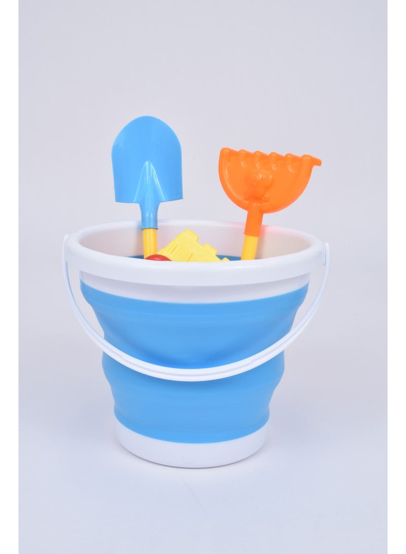 لحظة مرح مجموعة ألعاب الشاطئ الرملية للأطفال مع دلو وقوالب رمال - 8 قطع - Image 5