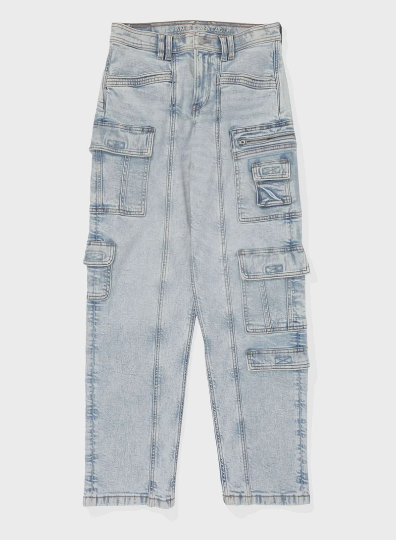 American Eagle High Waist Cargo Pants