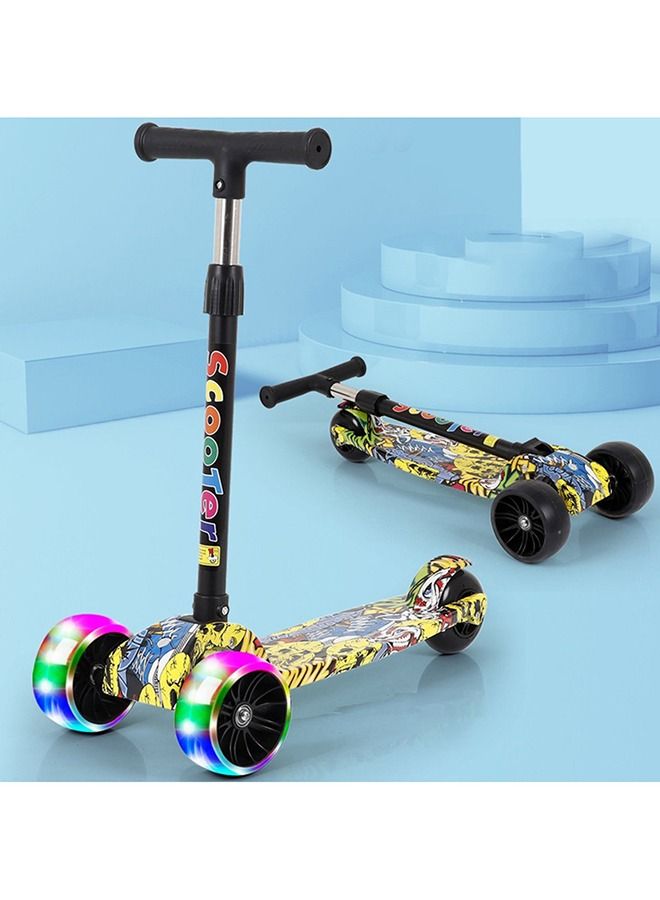 DubaiGallery Scooter For Kids With Smooth LED Light Up Wheels And Adjustable Height - Image 2