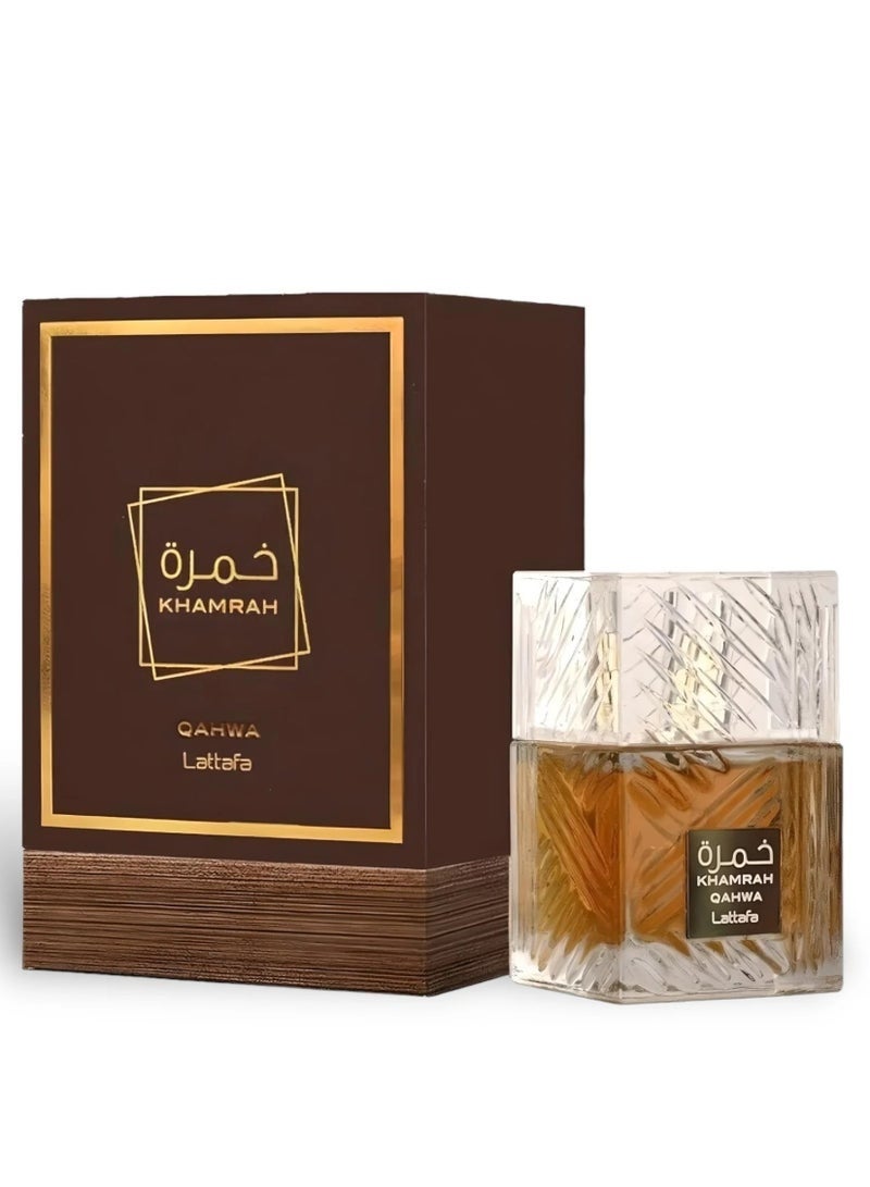 Lattafa Khamrah Qahwa Eau de Parfum for Unisex by Lattafa, 100 ml - Image 1