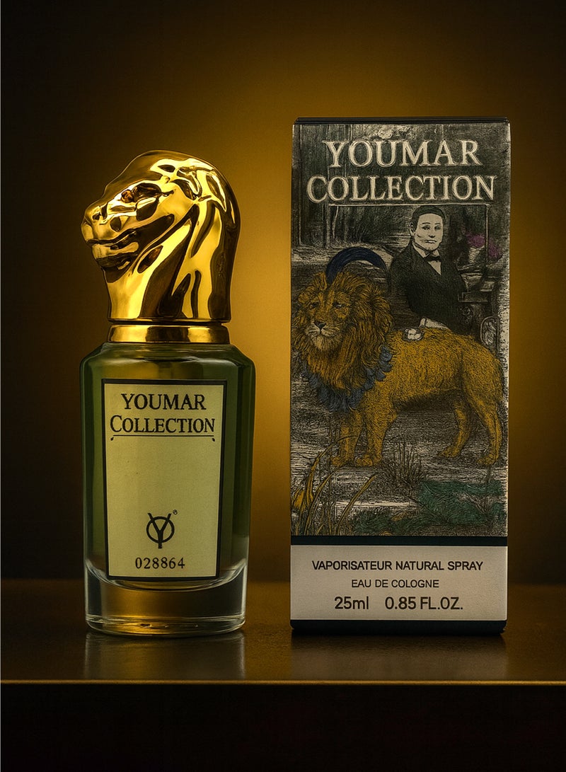 يومار كولونيا فاخرة للرجال تدوم طويلًا | مجموعة يومار رقم 8864 أو دو كولونيا للرجال 25 مل - كولونيا العسل والتبغ والعنبر مع نفحات القرفة والروم - Image 3