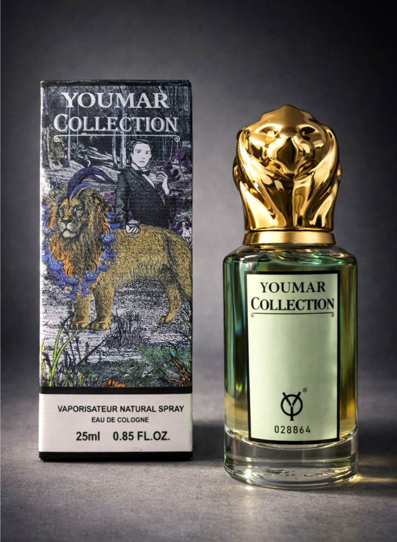 يومار كولونيا فاخرة للرجال تدوم طويلًا | مجموعة يومار رقم 8864 أو دو كولونيا للرجال 25 مل - كولونيا العسل والتبغ والعنبر مع نفحات القرفة والروم - Image 4