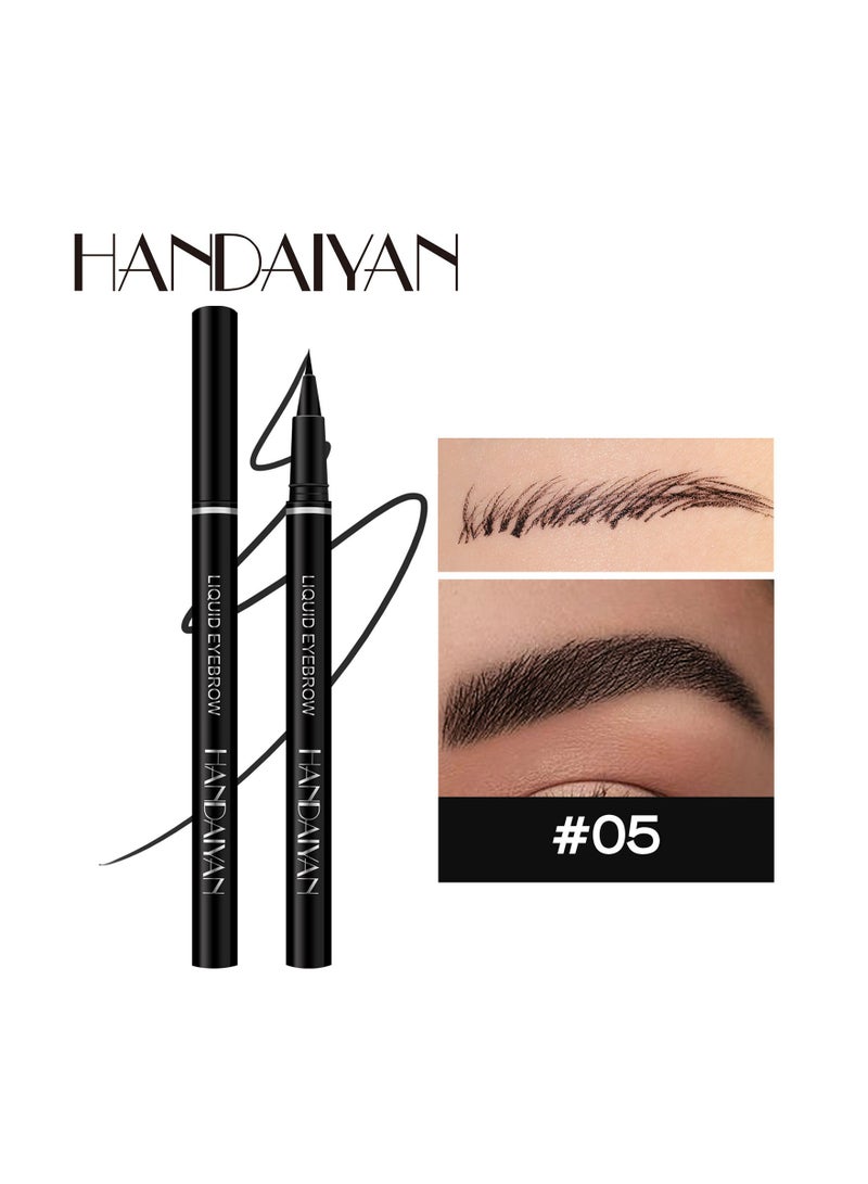 Handaiyan Liquid Eyeliner Long-Wearing Sweat-And Humidity-Resistant Smudge-Proof Waterproof Ultra-Fine Multi-Functional Eyebrow Pencil & Eyeliner Multiple Use - Image 2