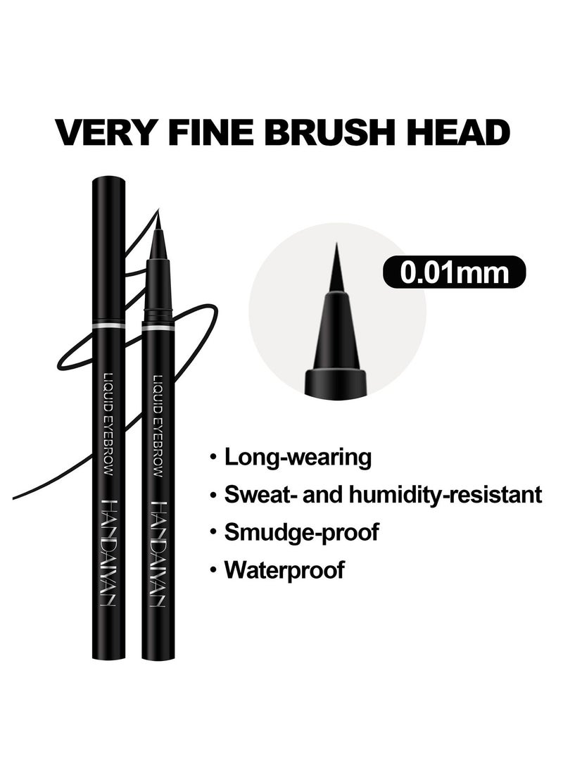 Handaiyan Liquid Eyeliner Long-Wearing Sweat-And Humidity-Resistant Smudge-Proof Waterproof Ultra-Fine Multi-Functional Eyebrow Pencil & Eyeliner Multiple Use - Image 3