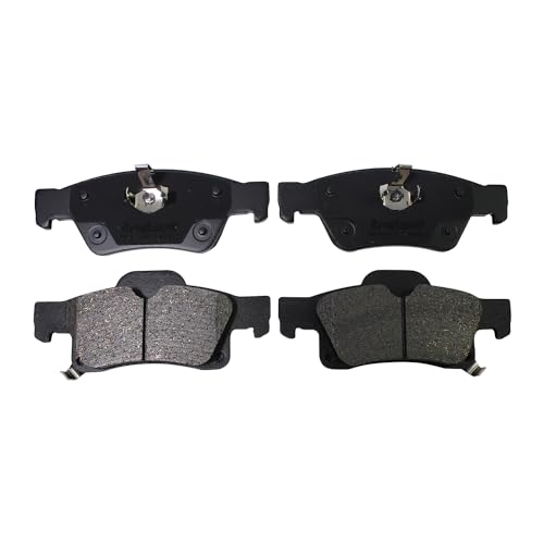 IBESTWOLF Front and Rear Ceramic Brake Pads for 2011-2020 Dodge Durango for 2011 2012-2018 Jeep Grand Cherokee, Disc Brake Pad Replacement P-1455 P-1498 - Image 5