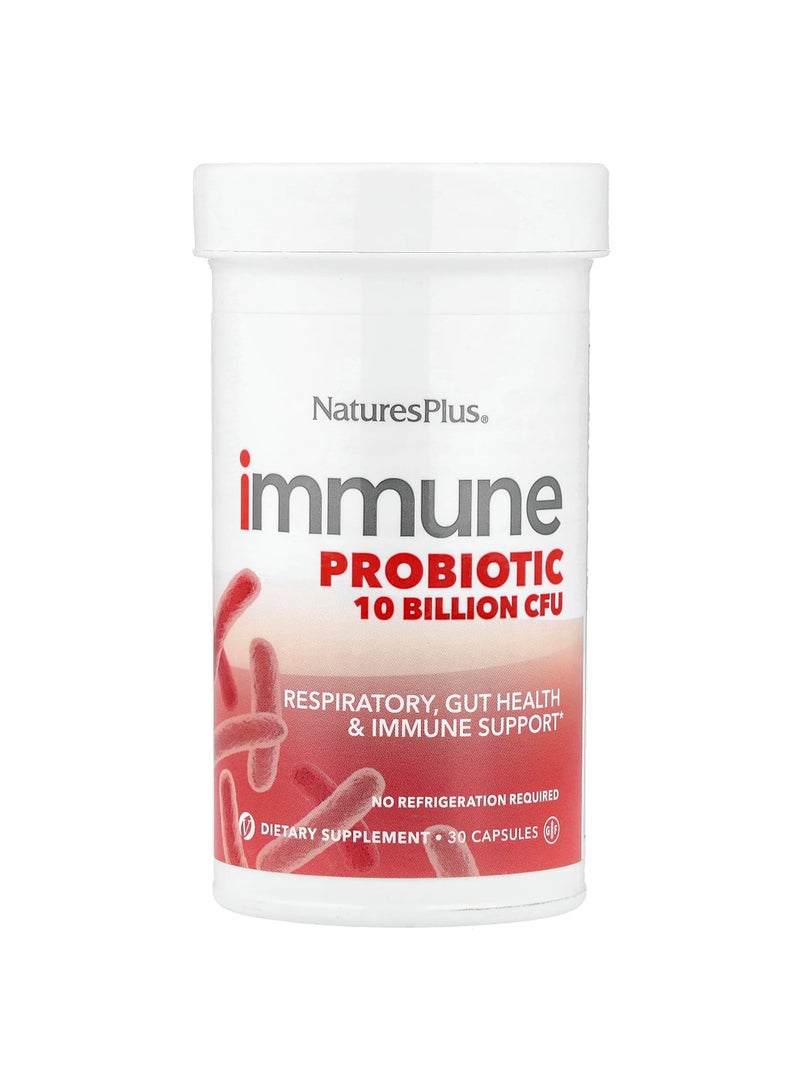NaturesPlus Immune Probiotic, 30 Capsules