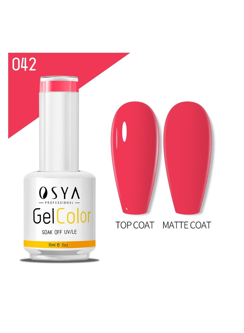 OSYA gel Nail Polish Collection Soak Off UV&LED CANNI OUTPUT Gel polish 15ml (042) - Image 1