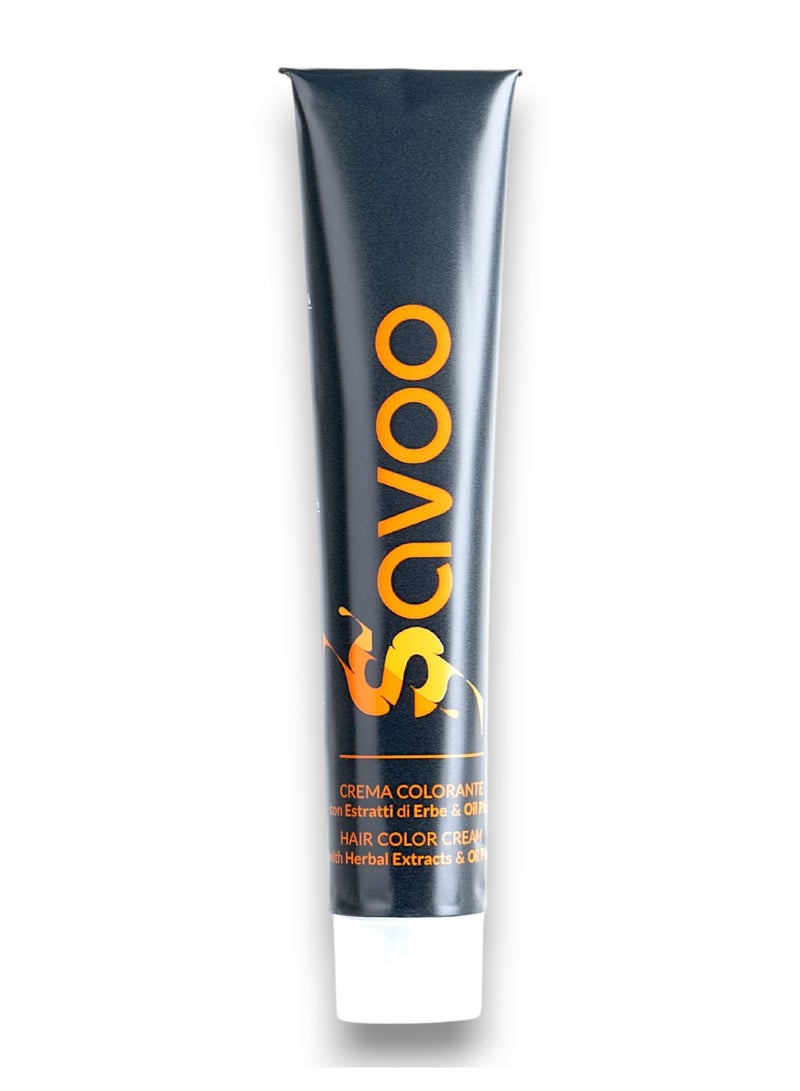 SAVOO Hair Color Cream #6.11 Dark Olive Blonde – Permanent Hair Dye with Oil Plex & Botanical Extracts | 100ml | Deep Cool Blonde with Ashy Olive Tones | 100% Grey Coverage - Image 3