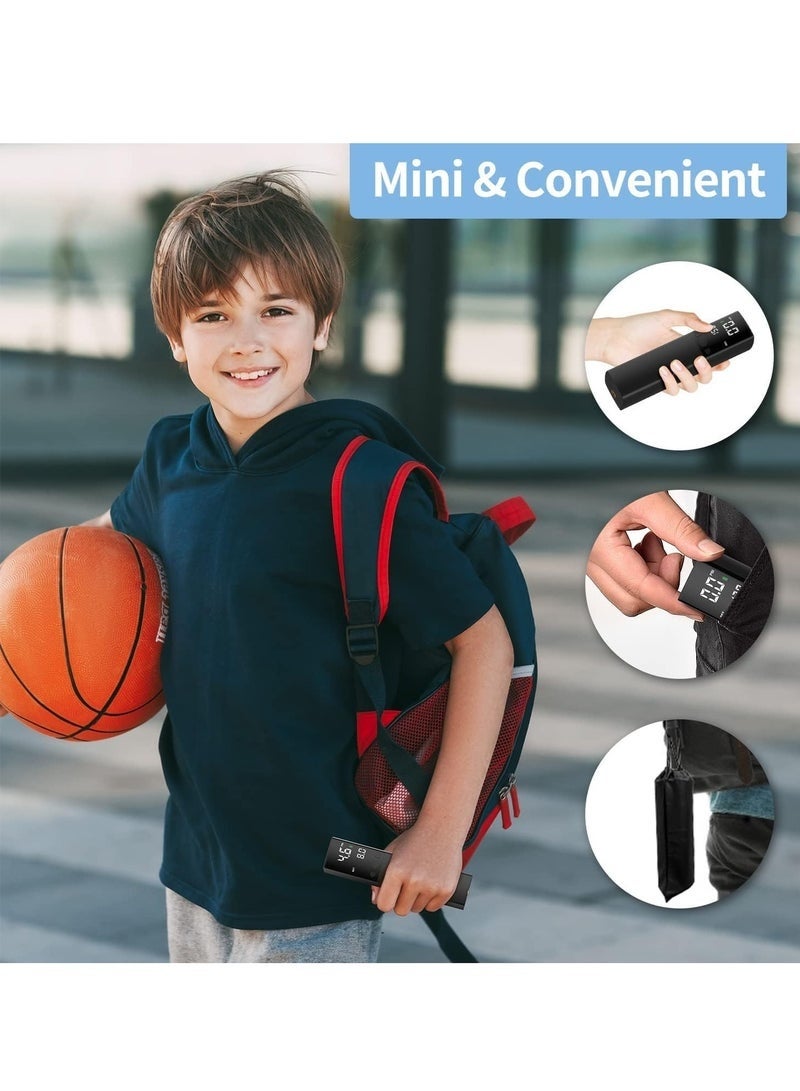 Bukela Electric Ball Pump,Smart Football Pump Portable Fast Ball Inflation with Accurate Pressure Gauge and Digital LCD Display for Football Basketball Volleyball Rugby (2 Needle and 1 Nozzle) - Image 4