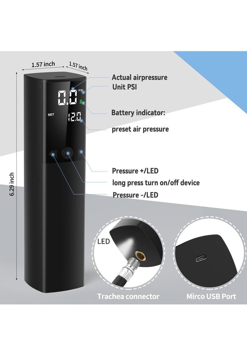 Bukela Electric Ball Pump,Smart Football Pump Portable Fast Ball Inflation with Accurate Pressure Gauge and Digital LCD Display for Football Basketball Volleyball Rugby (2 Needle and 1 Nozzle) - Image 2