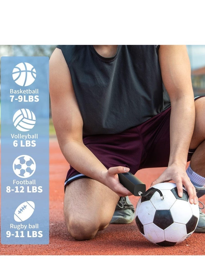 Bukela Electric Ball Pump,Smart Football Pump Portable Fast Ball Inflation with Accurate Pressure Gauge and Digital LCD Display for Football Basketball Volleyball Rugby (2 Needle and 1 Nozzle) - Image 5