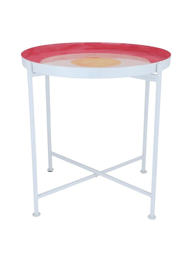 Alsaif Steel Serving Table 47 X 48 X 48 Cm Pink - Image 1