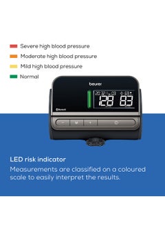 Beurer BM 81 EasyLock Upper Arm Blood Pressure Monitor Cuff-Free Design, Fully Automatic with Bluetooth & Large LED Display  - Image 4