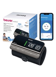 Beurer BM 81 EasyLock Upper Arm Blood Pressure Monitor Cuff-Free Design, Fully Automatic with Bluetooth & Large LED Display  - Image 2