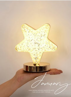 Goldfish Bedroom Rechargeable Touch Bedside Table Crystal Star Table Lamp  - Image 1