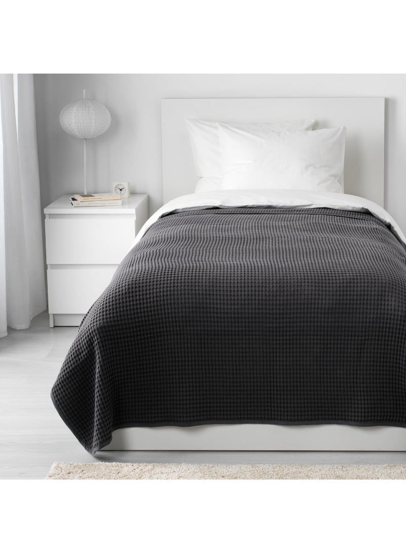 IKEA FRAKTA Bedspread - dark grey - 150x250 cm - Image 2