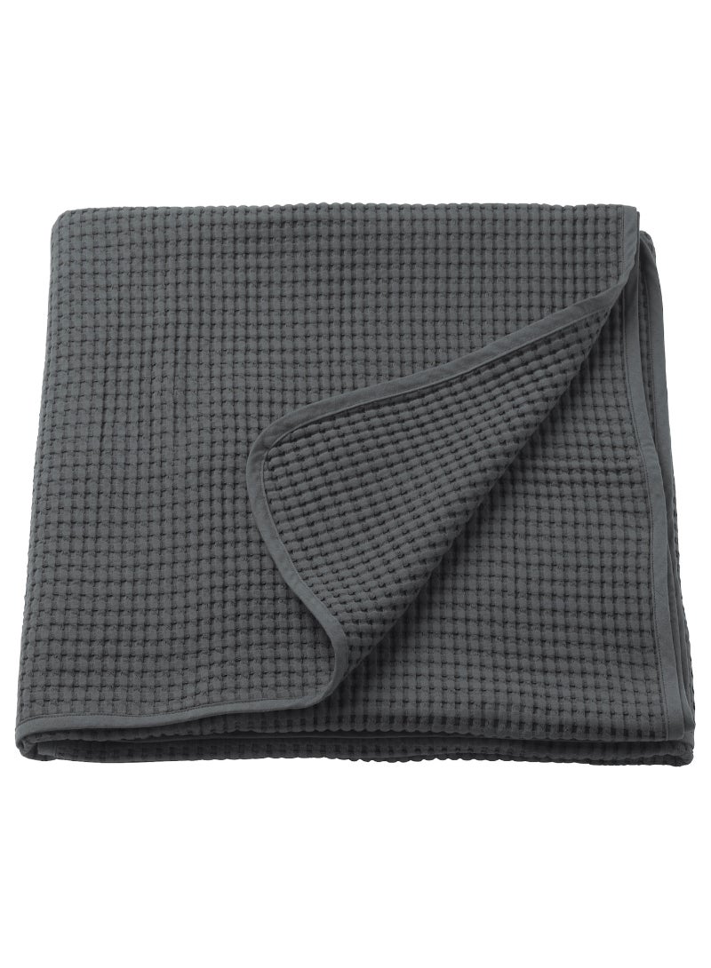 IKEA FRAKTA Bedspread - dark grey - 150x250 cm - Image 1
