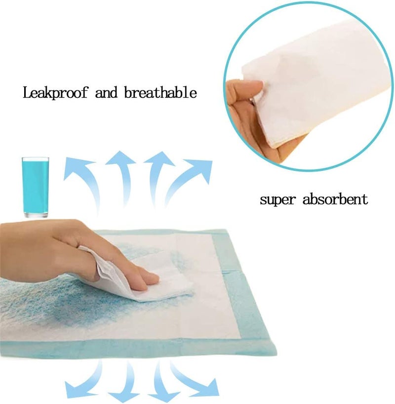 MUYG 100 Pcs Disposable Rabbit Pee Pads,Small Animal Potty Training Pads Guinea Pig Cage Liners Leak-Proof Super Absorbent with Quick-Dry Surface Small Pet for Kitten Hedgehog Hamster Chinchilla - Image 5