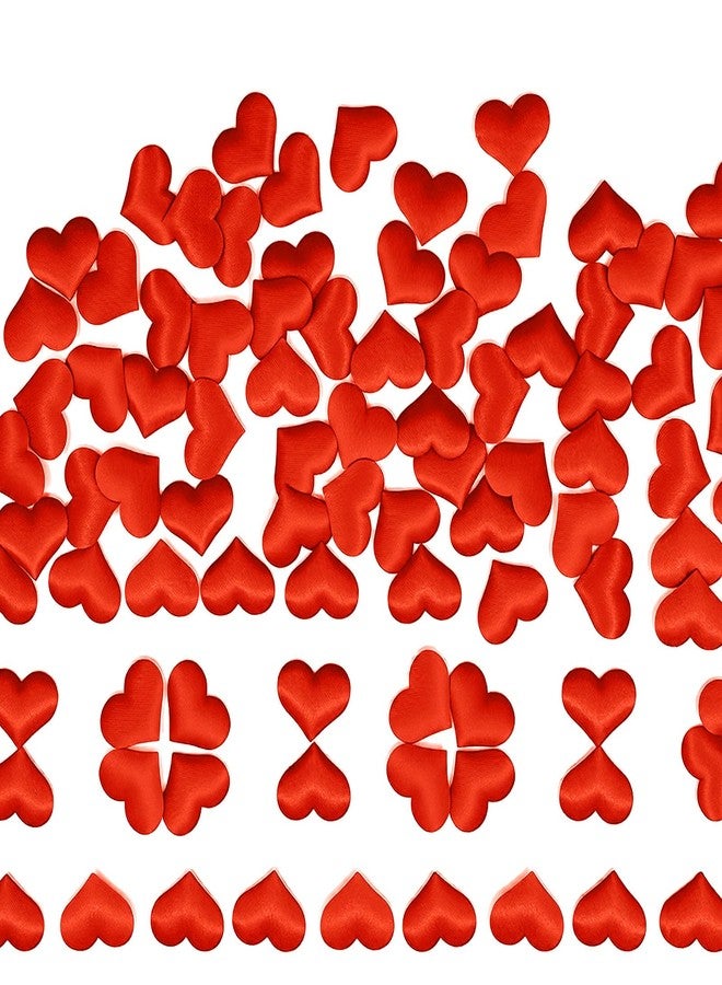 Comemela Heart Confetti, Spong Red Hearts Shape Petals Table Decorations Scatter for Valentines Day, Weddings, Photo Shoots, Envelope Stuffing, Memory Keepsakes (100Pcs) - Image 1