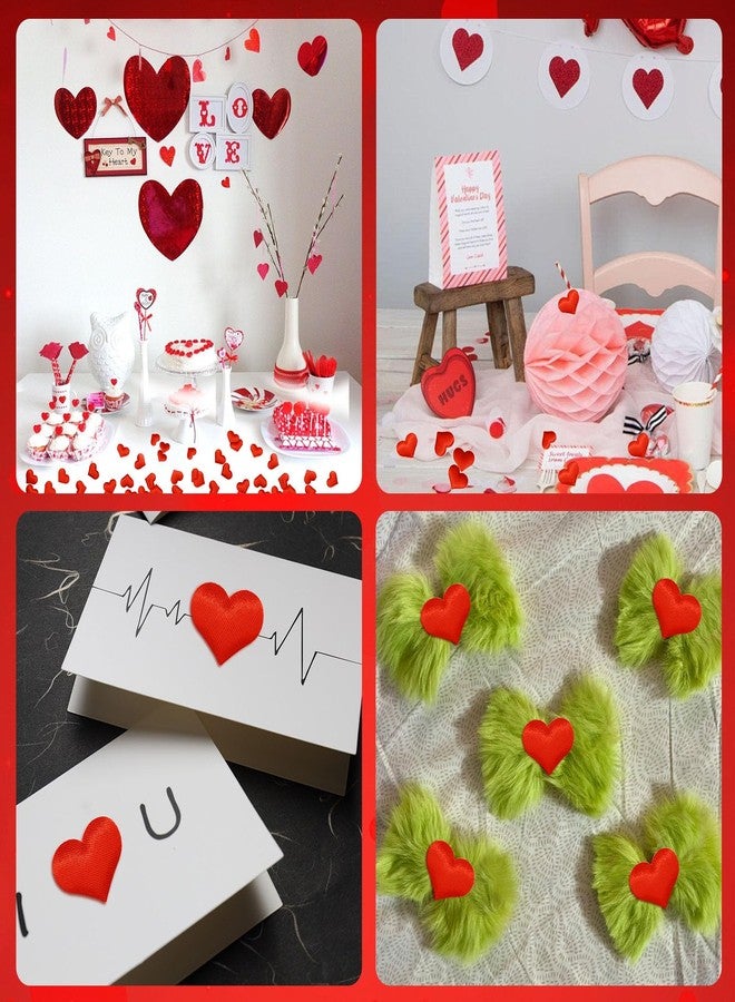 Comemela Heart Confetti, Spong Red Hearts Shape Petals Table Decorations Scatter for Valentines Day, Weddings, Photo Shoots, Envelope Stuffing, Memory Keepsakes (100Pcs) - Image 4