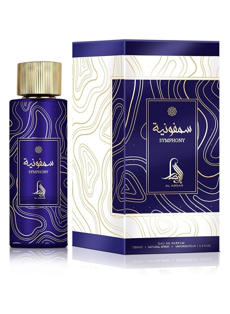 Al Absar Symphony Perfume 100ML - EDP - Oriental, Long-Lasting, Elegant and Captivating Fragrance for Men and Women - Image 1