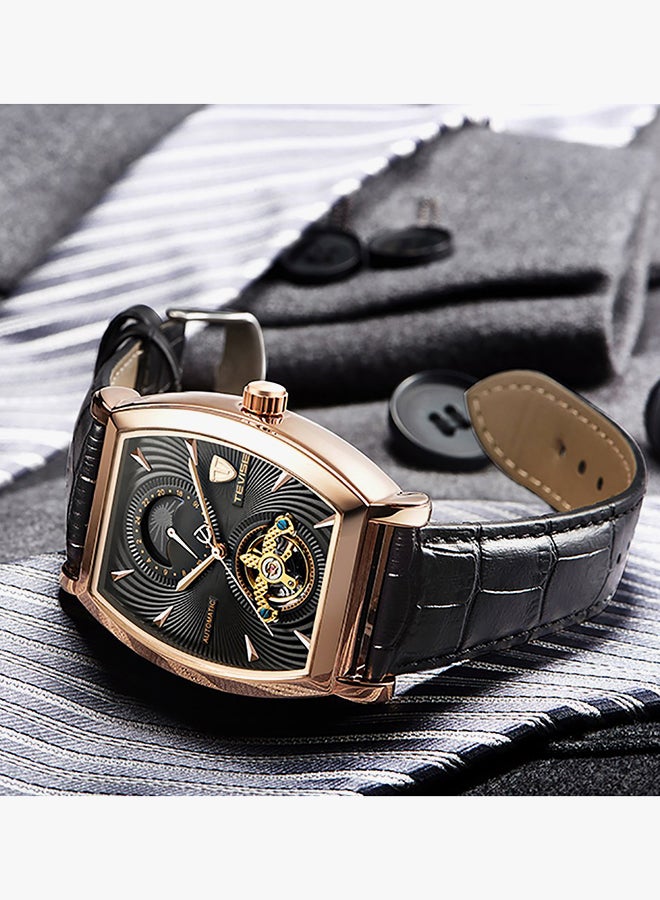 Tevise Men's Leather Chronograph Watch T802B - Image 3