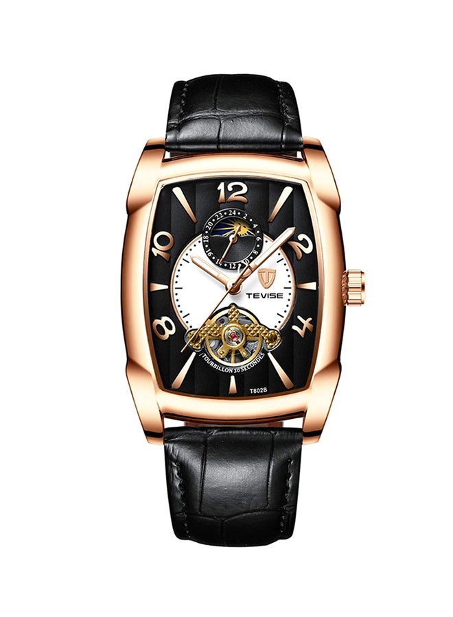 Tevise Men's Leather Chronograph Watch T802B - Image 1