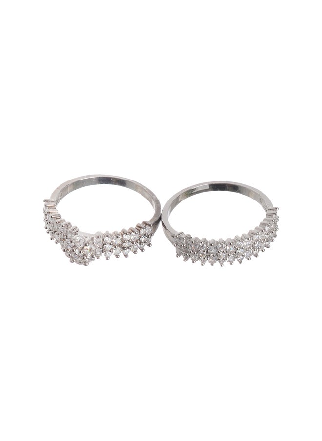 Akher el Ankoud - Twins Silver Ring - Image 1