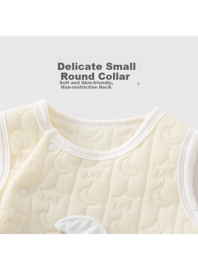 Youqi Baby Vest For Spring, Autumn And Winter, Outer Wear, Warm, Children's Waistcoat, Pure Cotton, Boys' Sleeveless Jacket, Padded Newborn Vest - Image 3