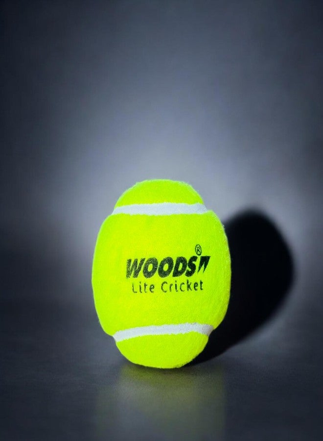 WOODS Rubber Tennis/Cricket Ball (Yellow) Standard Size - Image 5