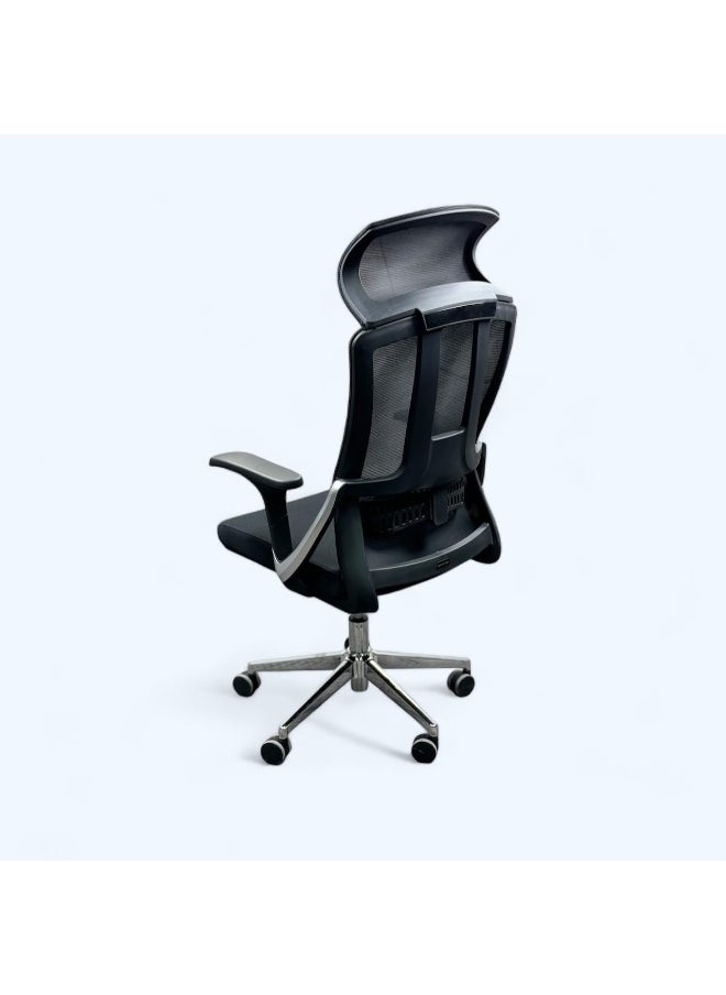 MAF furniture Ergonomic Office Chair Computer Chair Desk Chair High Back Chair Breathable Skin-Friendly Mesh Chair Adjustable 3D Armrest And Lumbar Support - Black  - Image 4
