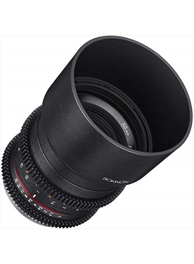 Rokinon عدسة سينمائية مدمجة عالية السرعة CV50M-E 50mm T1.3 لتركيب سوني E، سوداء - Image 2