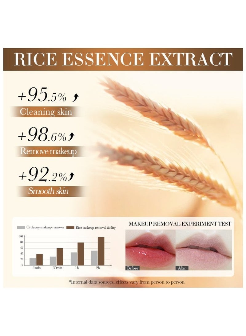 BIOAOUA Rice Essence Makeup Removal Capsules Essential Oil - Gentle Cleansing, Deep Nourishing, Suitable for Sensitive Skin - Image 4