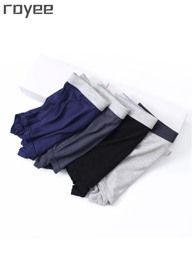 Royee 4 Pcs Men's Modal Underwear, Extra Size Men underwear briefs,  High Elasticity Men's Sort Boxer Briefs & Trunks (3xl-7xl)  - Image 2