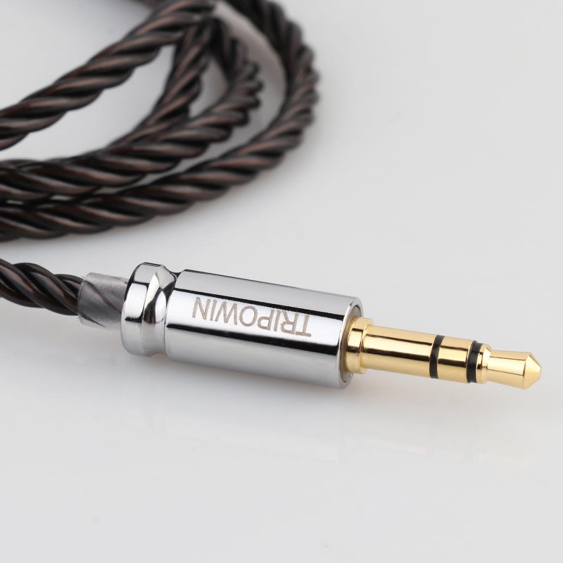 Linsoul كابل Linsoul Tripowin Mirage IEM، 30AWG OCC 4N HiFi كابل ترقية بديل لـ IEM، مع موصل صوت 3.5 مم لمراقبة الأذن لعشاق الموسيقى (MMCX) - Image 4