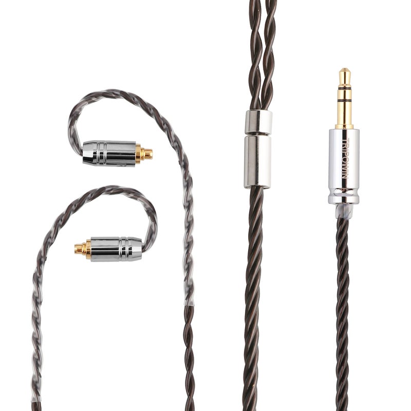 Linsoul كابل Linsoul Tripowin Mirage IEM، 30AWG OCC 4N HiFi كابل ترقية بديل لـ IEM، مع موصل صوت 3.5 مم لمراقبة الأذن لعشاق الموسيقى (MMCX) - Image 5