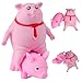 AiSiXin Squishy Pig Toys 2Pack Pink Pig Stress Balls for Adults and Kids Cute Pig Stress Relief Fidget Sensory Toys Animal Squeeze Squishy Ball Set for Stretch Stress Pig Toys for Party Favors - Image 3