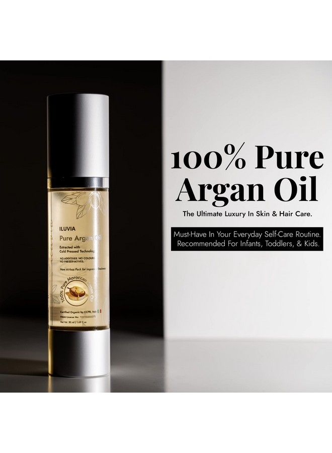iluvia Professional 100% Pure Argan Oil 50Ml Certified Organic By Ccpb Italy No Color No Additives No Carrier Oils No Fillers. (Pure Oil) - Image 3