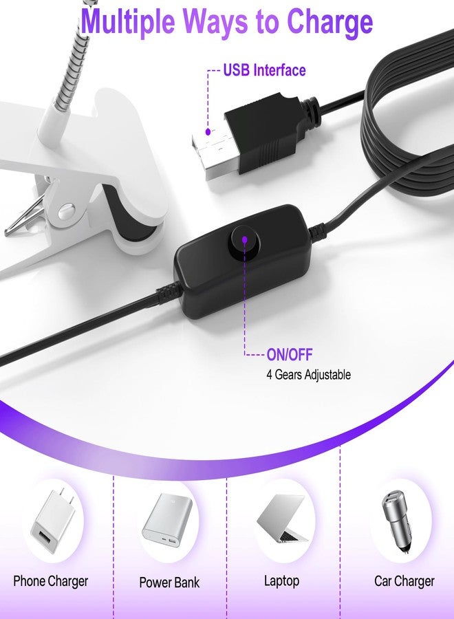 Geisofu U V Light for Nails Gooseneck U V Lamp for Nails Mini Curing with Securing Clip Rotatable Flash Cure Light for Salon Nail DIY Home (Silver) - Image 4