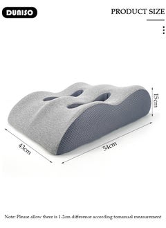 DUNISO Leg Elevation Pillow with Memory Foam, High-Density Leg Rest Elevating Wedge Pillow Relieves Leg Pain, Improves Blood Circulation, Reduces Swelling,Breathable and Washable Cover,Lumbar Support Pillow for Sleeping Reading Relaxing  - Image 4