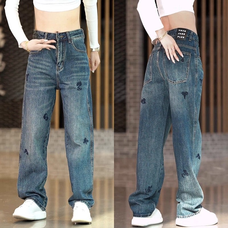 Unisex Classic Denim Jeans Loose Fit Daily Outdoor Wear - Image 4